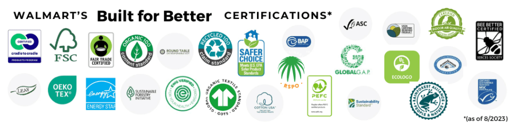 Walmart's Built for Better Certifications